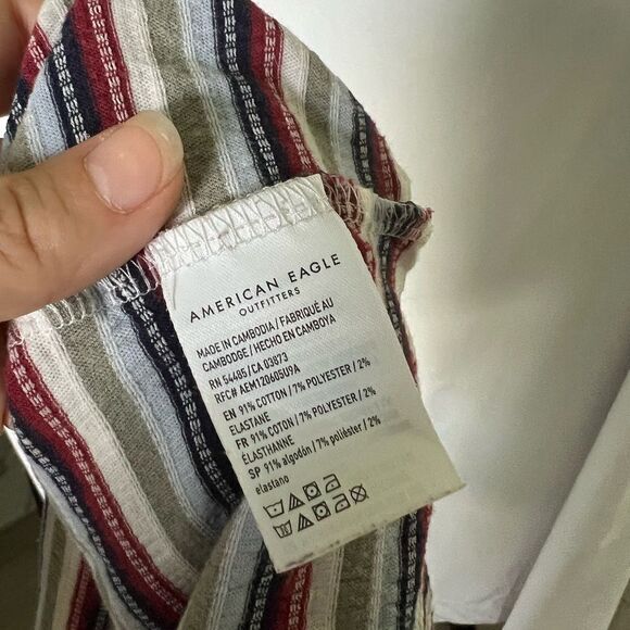 American Eagle striped baby tee size M - Picture 7 of 7